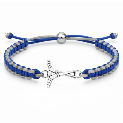 Ice Hockey Multi Colored Rope Bracelet - Pick Colors