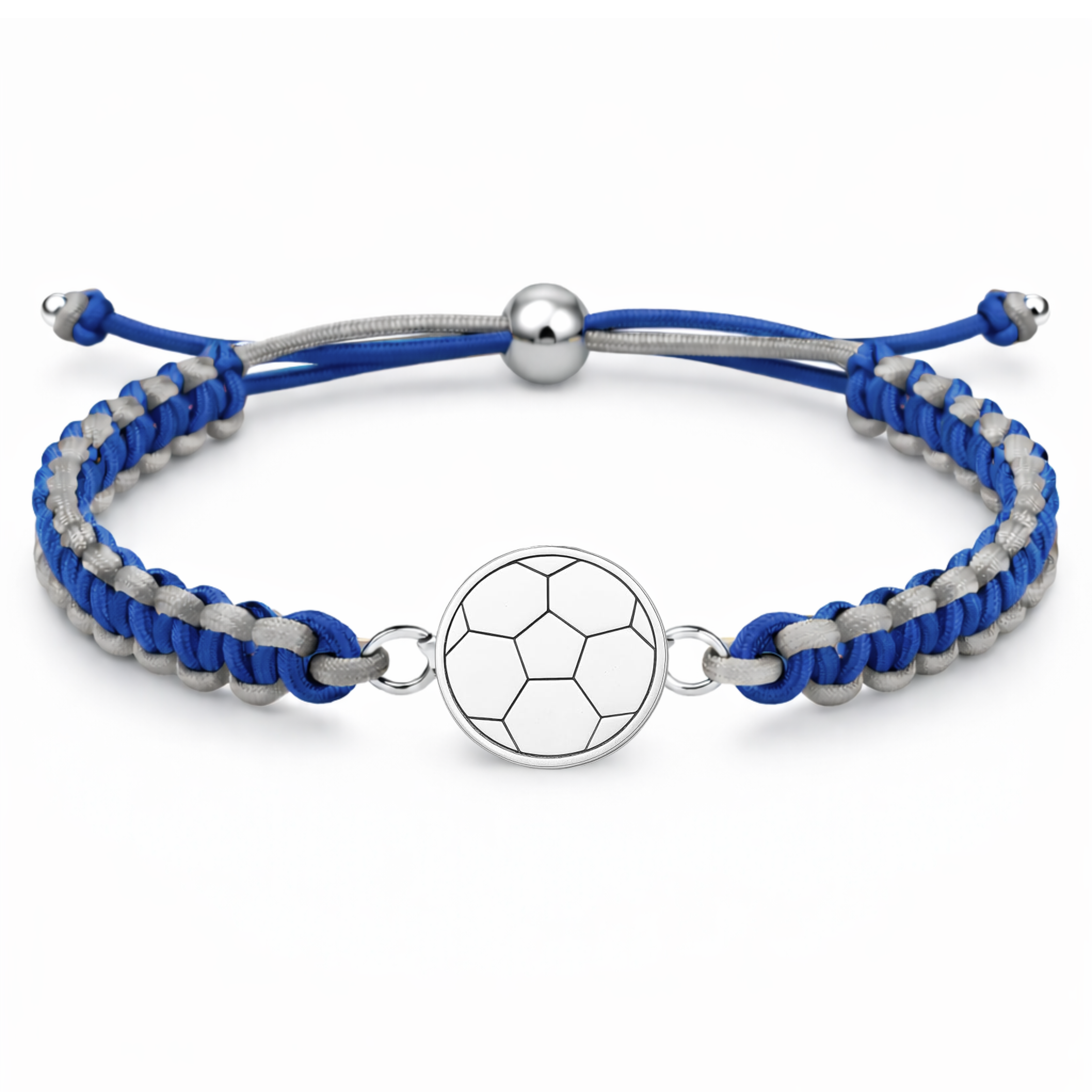 Multi Colored Soccer Bracelet - Pick Colors & Charms