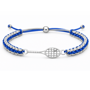 Tennis Racket Multi Colored Rope Bracelet - Pick Colors
