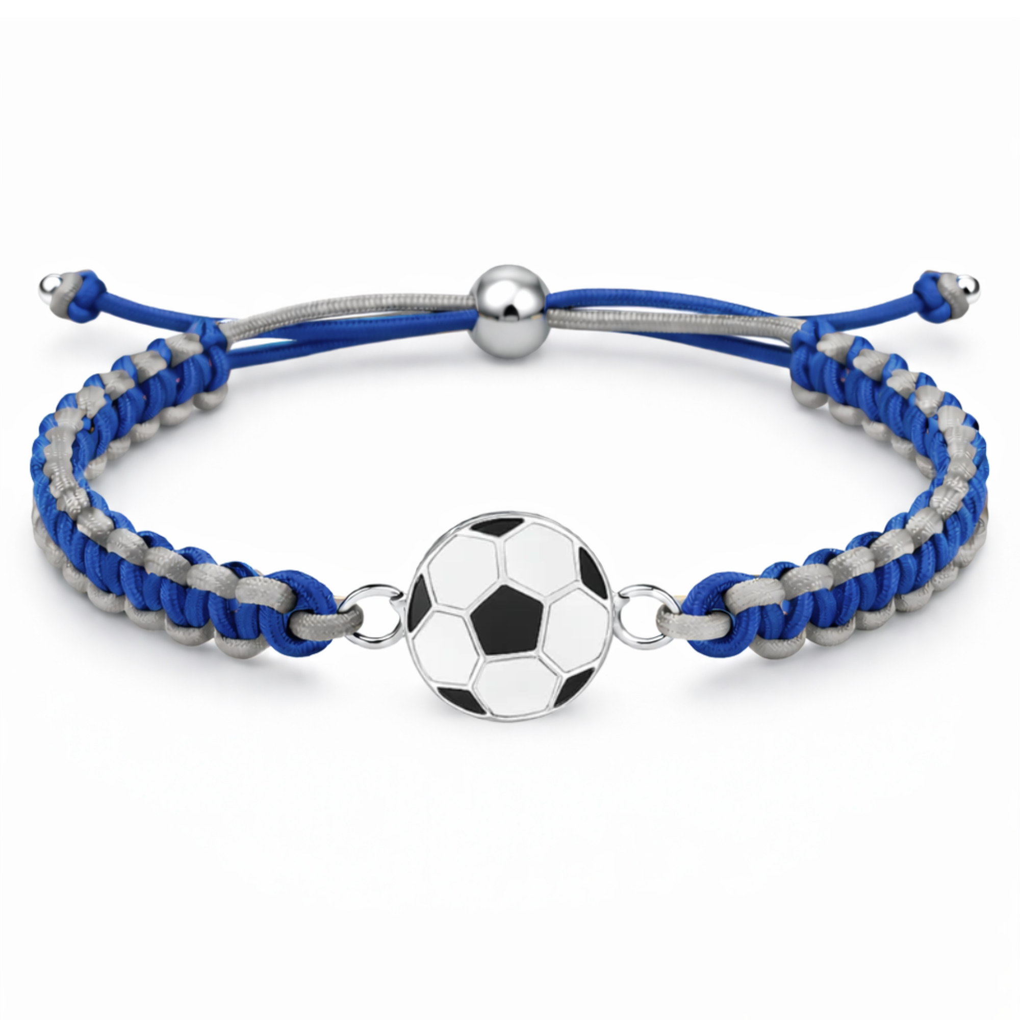 Multi Colored Soccer Bracelet - Pick Colors & Charms