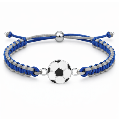 Multi Colored Soccer Bracelet - Pick Colors & Charms