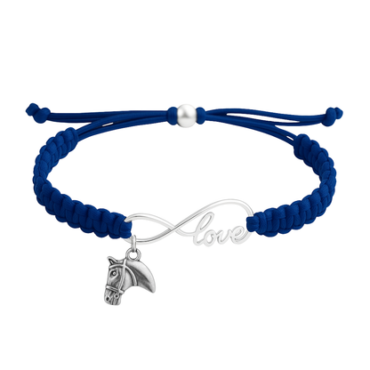 Horse Infinity Rope Bracelet - Pick Charm