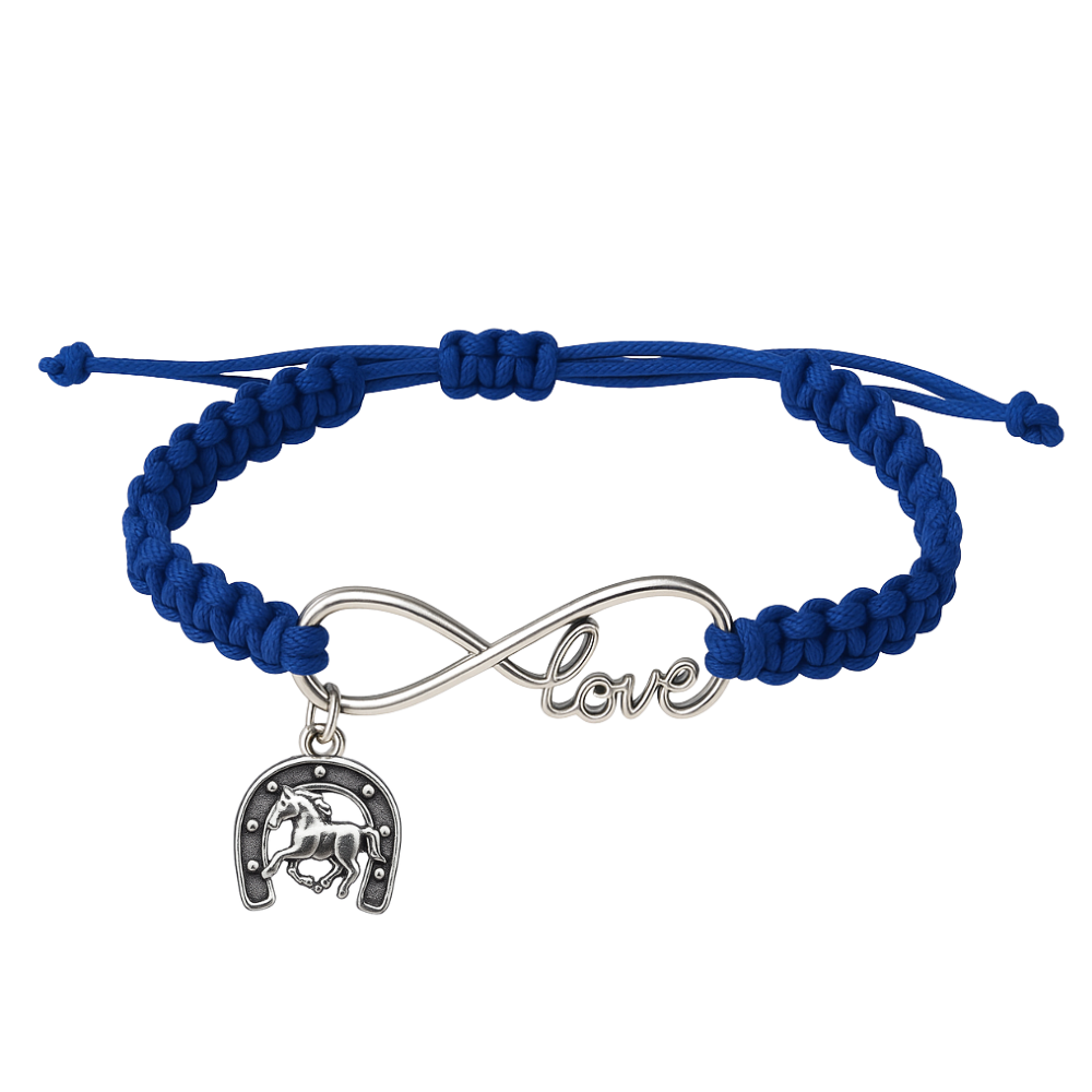 Horse Infinity Rope Bracelet - Pick Charm