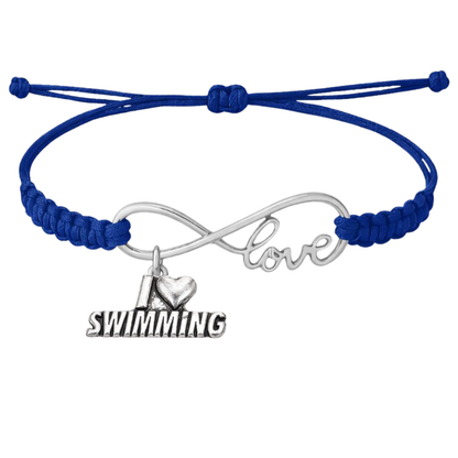 Swimming Adjustable Rope Bracelet - Pick Charm