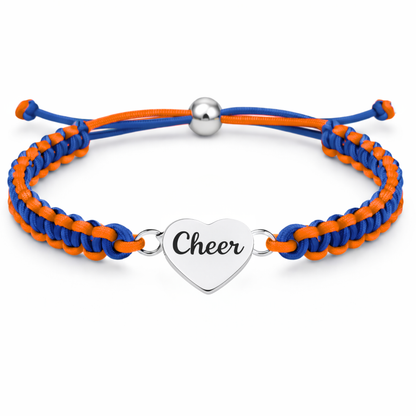Cheer Multi Colored Rope Bracelet - Pick Colors