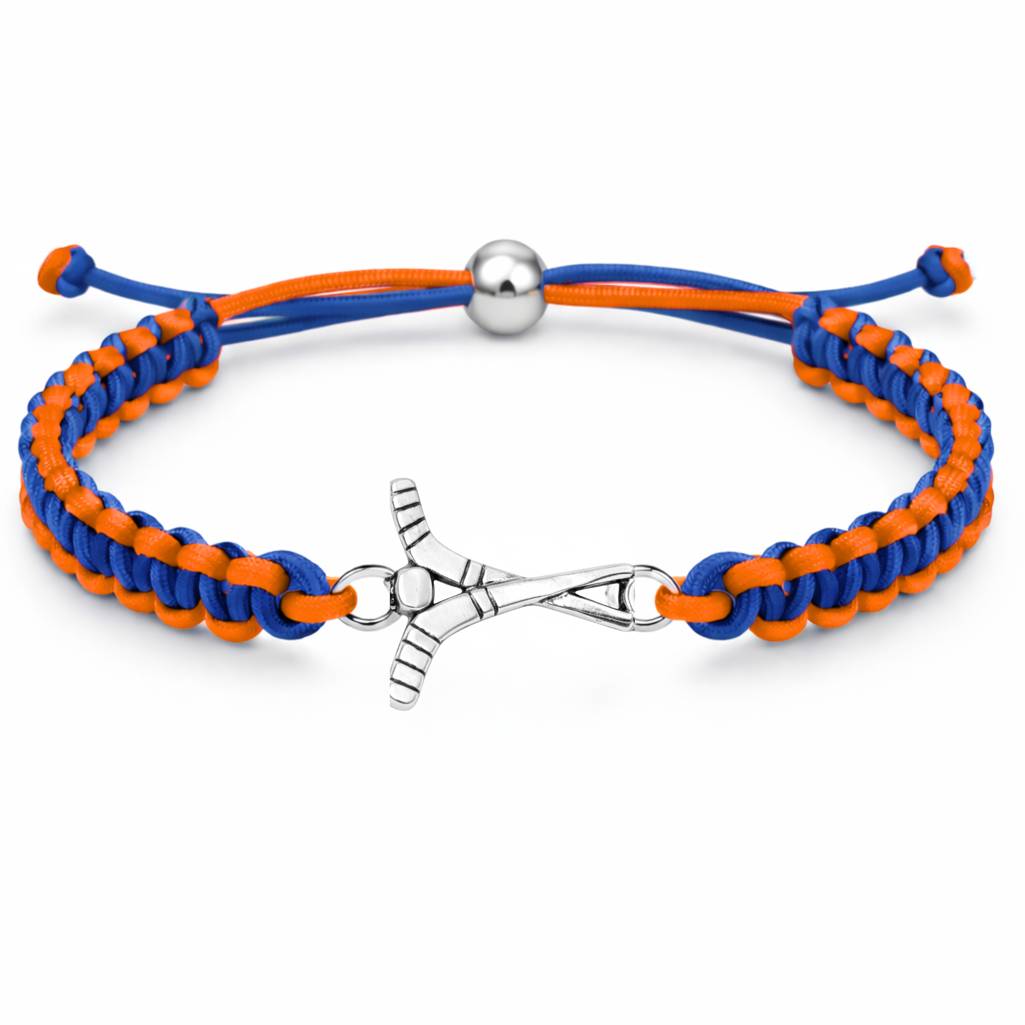 Ice Hockey Multi Colored Rope Bracelet - Pick Colors