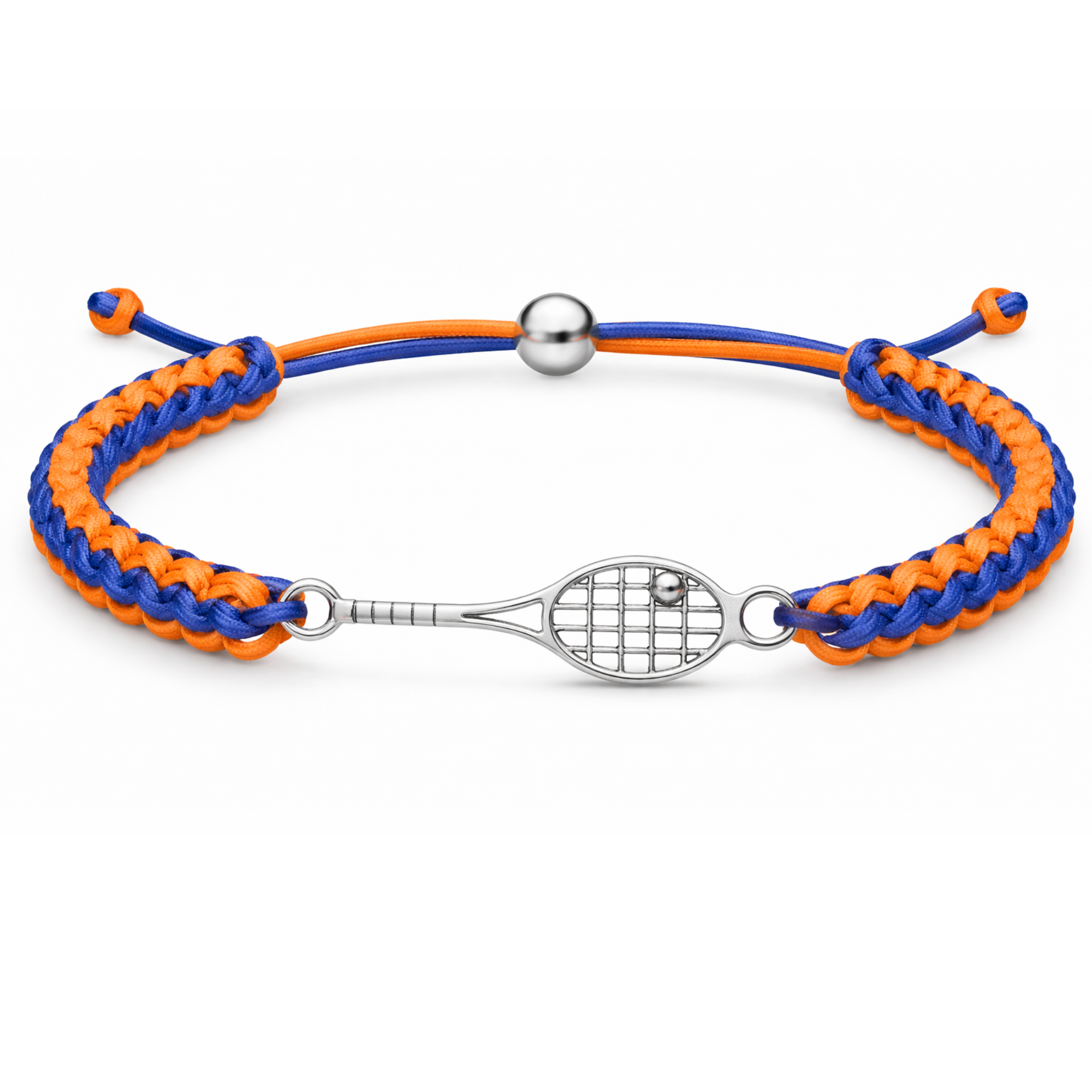 Tennis Racket Multi Colored Rope Bracelet - Pick Colors