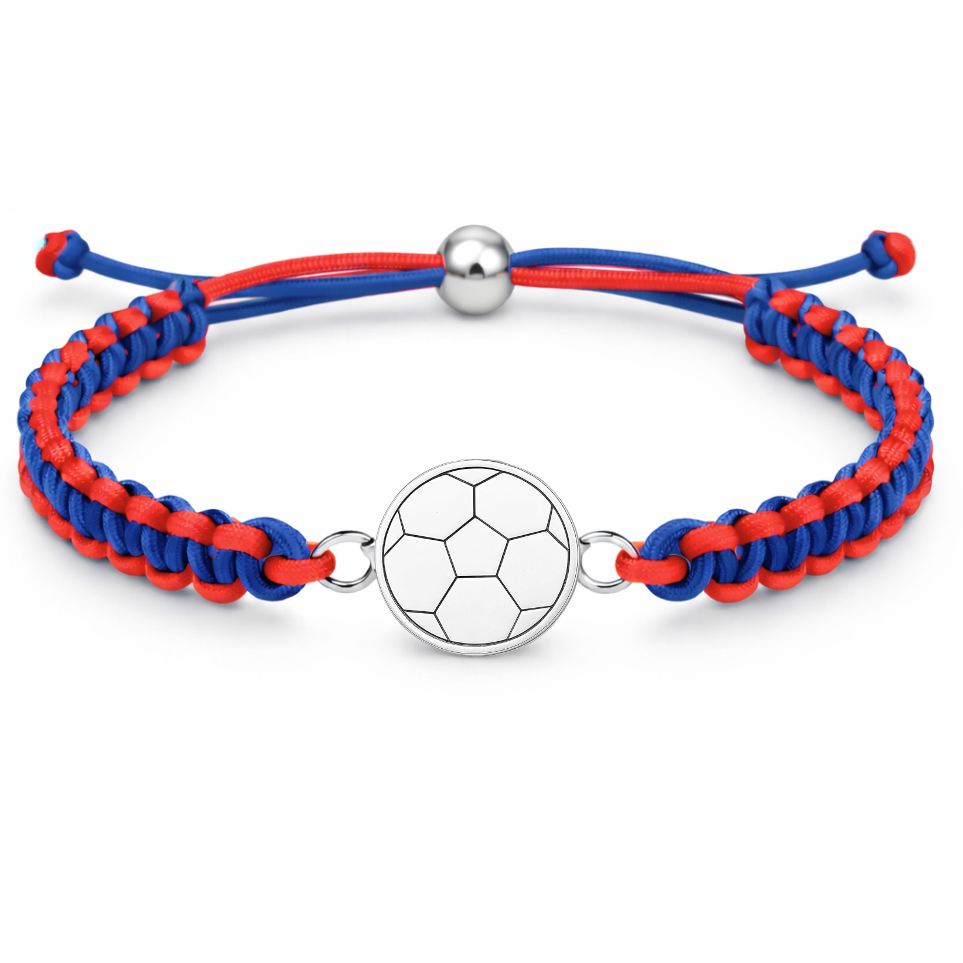 Multi Colored Soccer Bracelet - Pick Colors & Charms