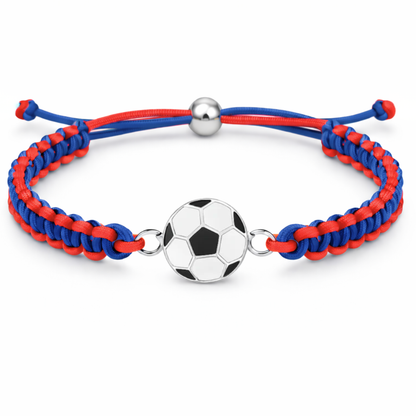 Multi Colored Soccer Bracelet - Pick Colors & Charms