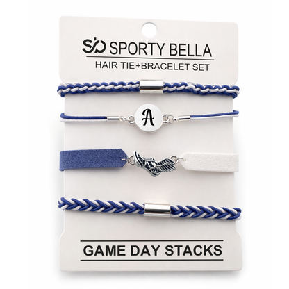 Personalized Track Runner Hair Tie Bracelet Sets