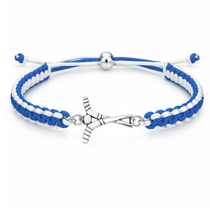 Ice Hockey Multi Colored Rope Bracelet - Pick Colors