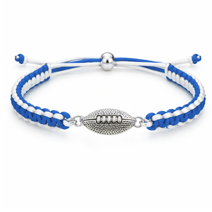 Multi Colored Football Rope Bracelet - Pick Color