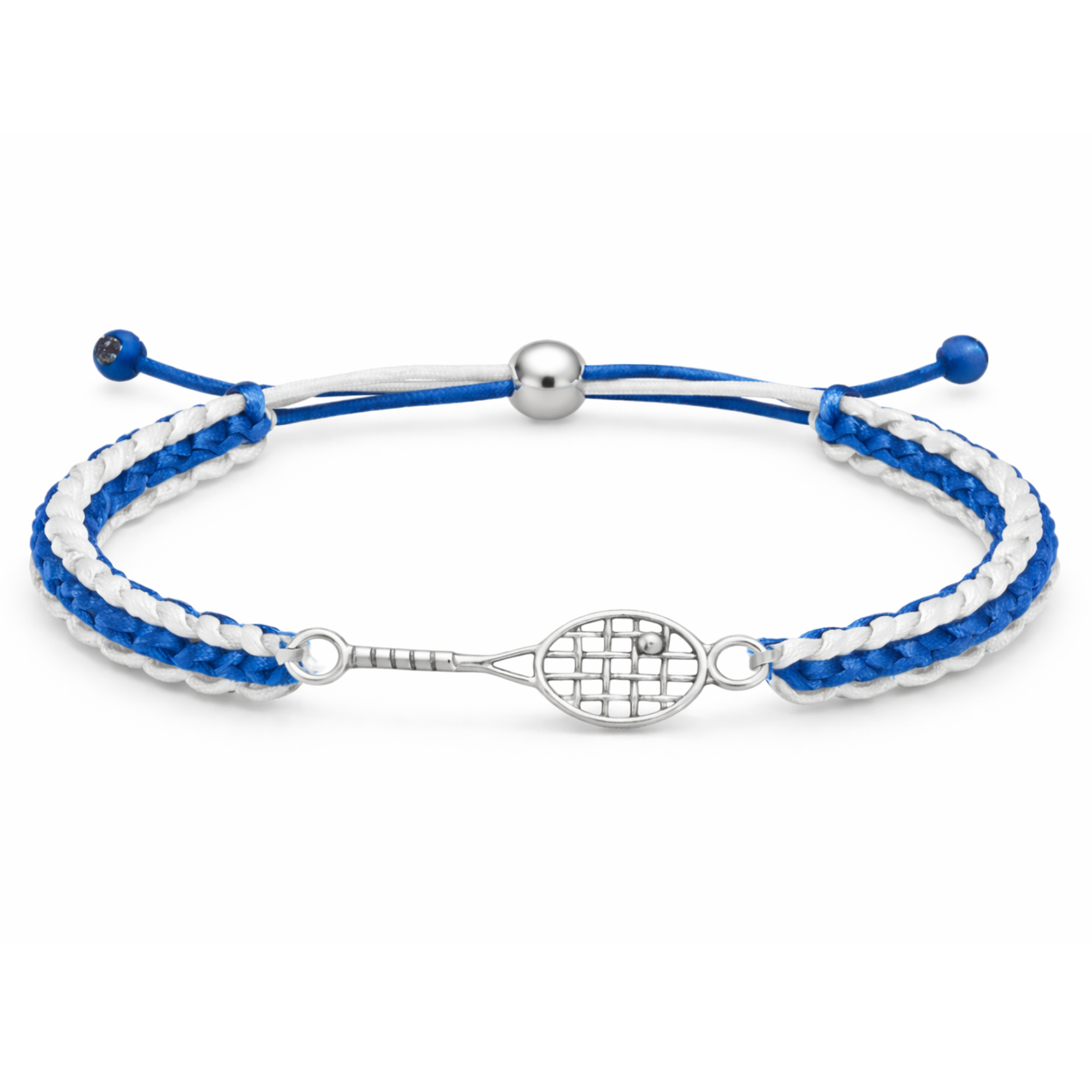 Tennis Racket Multi Colored Rope Bracelet - Pick Colors