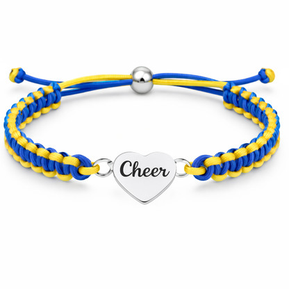 Cheer Multi Colored Rope Bracelet - Pick Colors