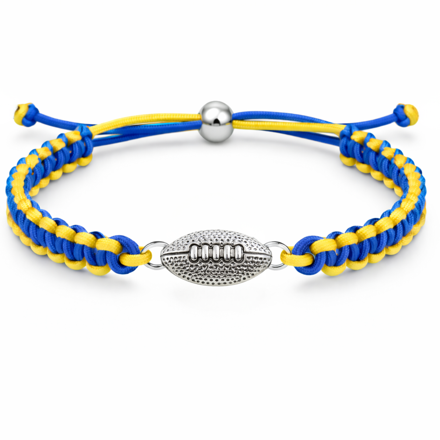 Multi Colored Football Rope Bracelet - Pick Color