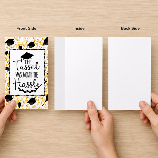 Elegant Graduation Card - Tassel was Worth the Hassle