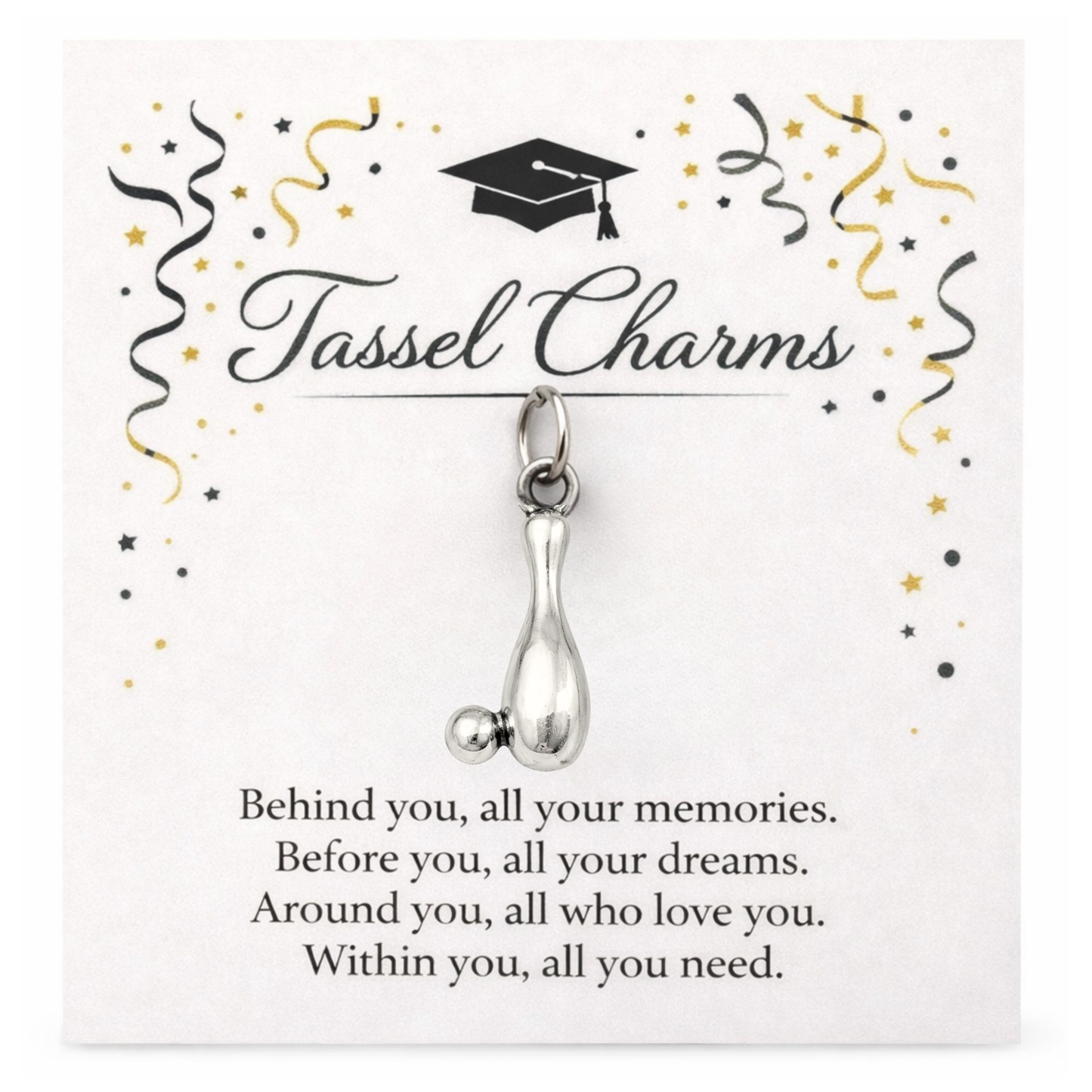 Bowling Graduation Tassel Charm