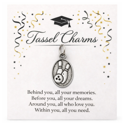 Bowling Graduation Tassel Charm