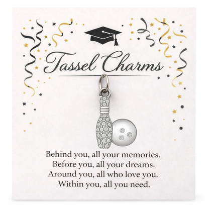 Bowling Graduation Tassel Charm