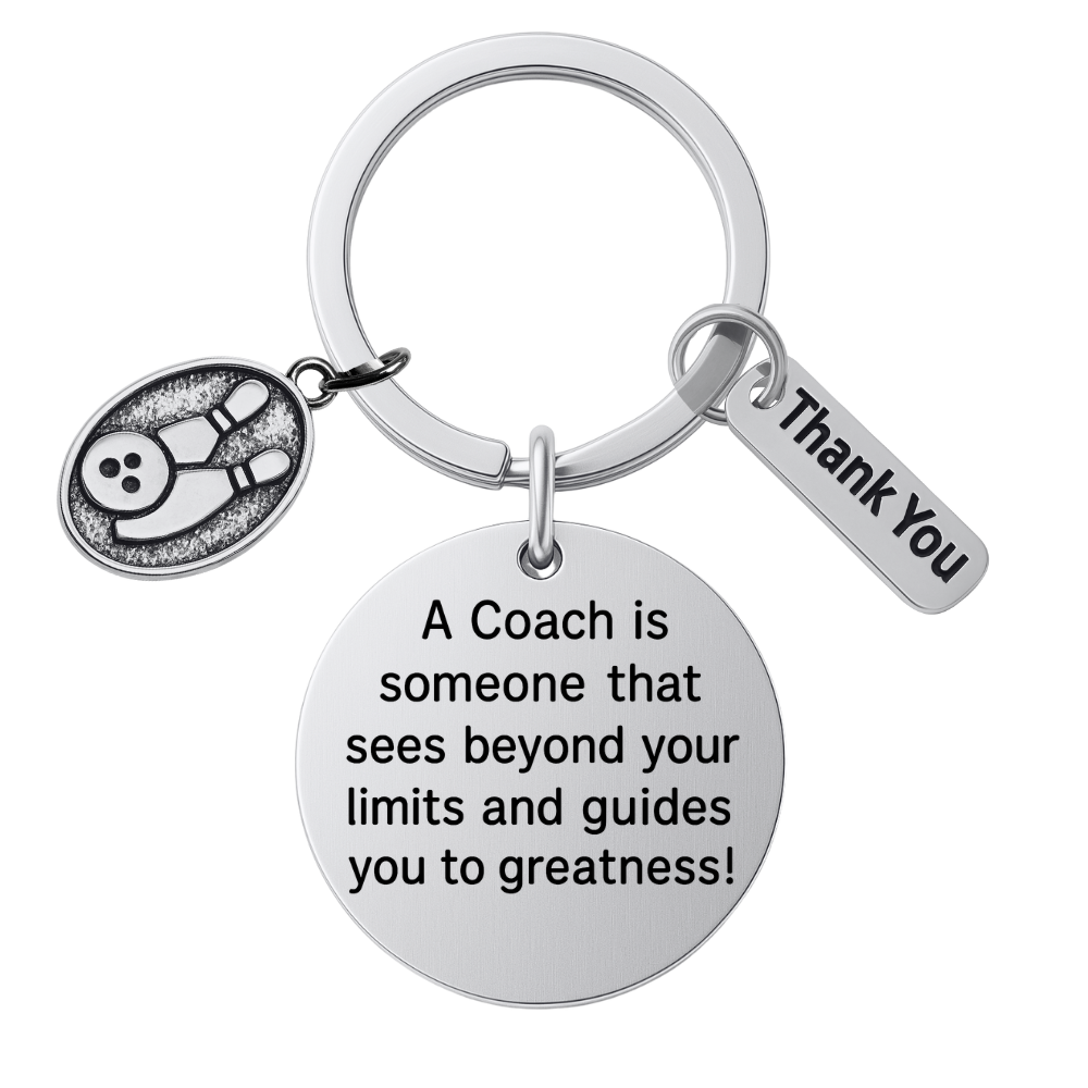 Bowling Coach Keychain - See Beyond Limits
