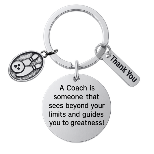 Bowling Coach Keychain - See Beyond Limits