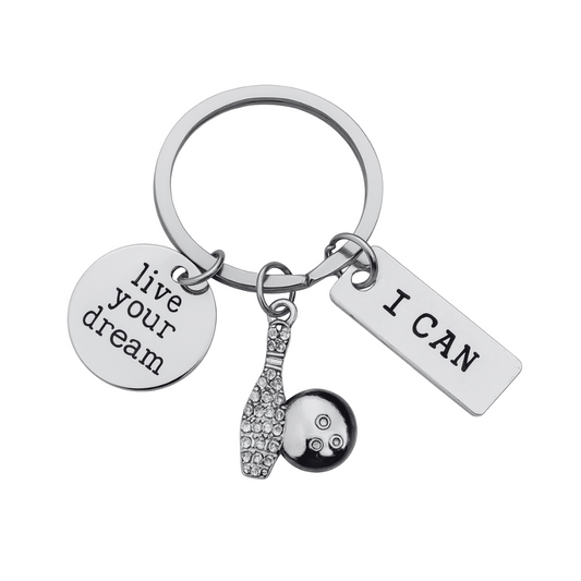 Bowling Keychain - Live Your Dream