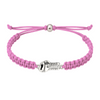 Boxing charm bracelet with secure braided rope and silver-tone glove pendant, designed for fans, athletes, and coaches