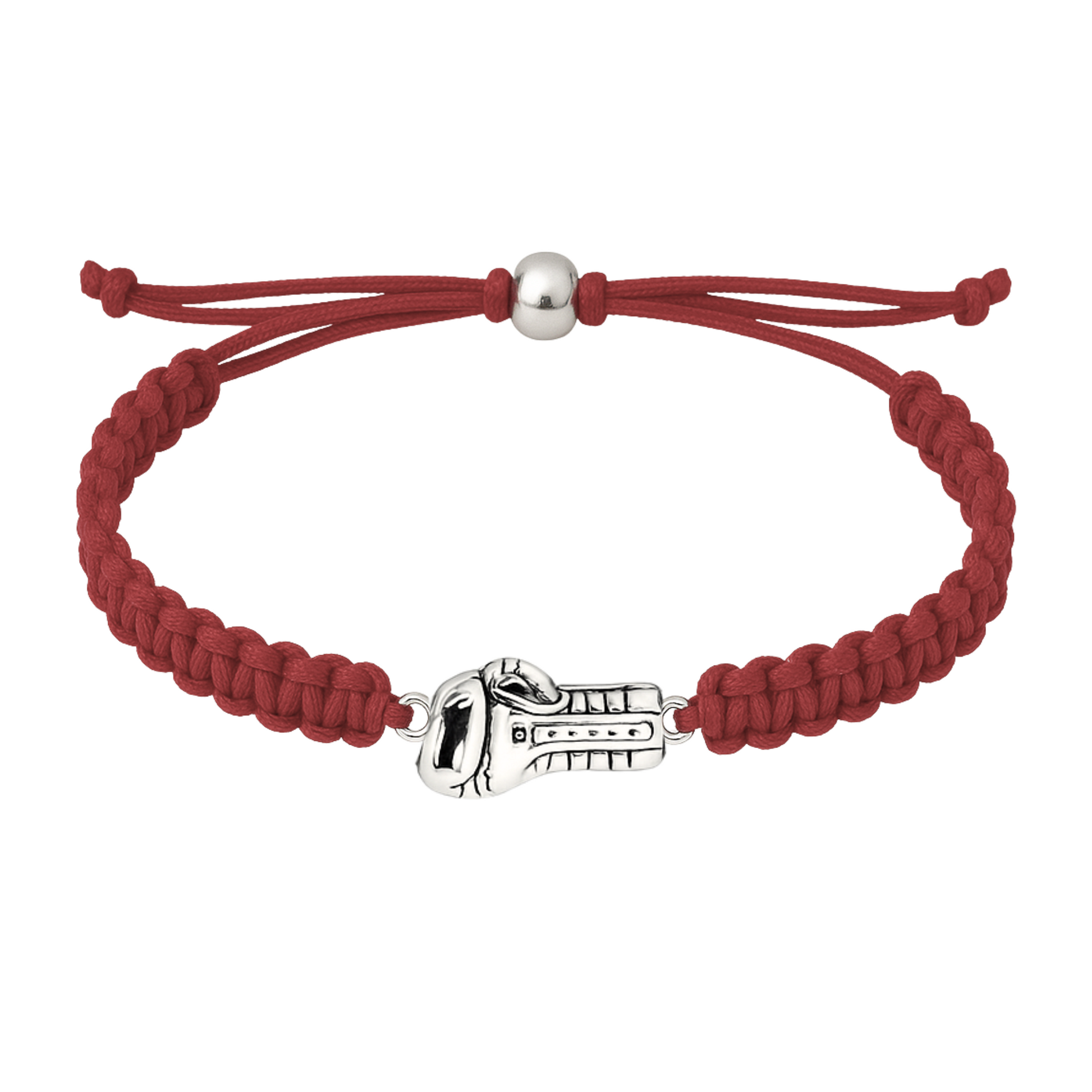 Boxing bracelet color collection showing multiple bold braided rope options with matching glove charms