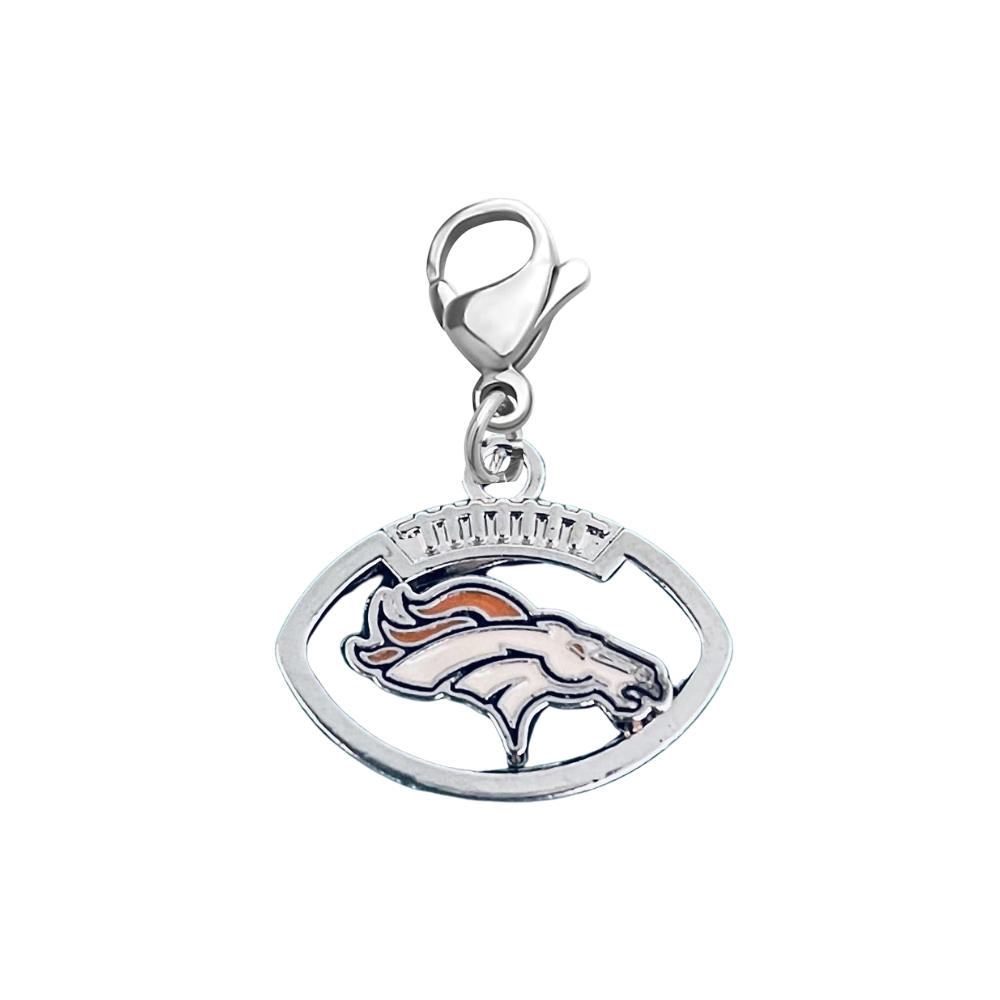 Denver Broncos Clip On Zipper Pull