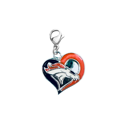 Denver Broncos Clip On Zipper Pull