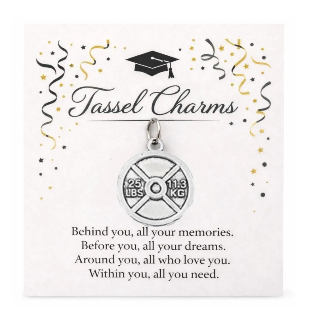 Weightlifting Tassel Charm