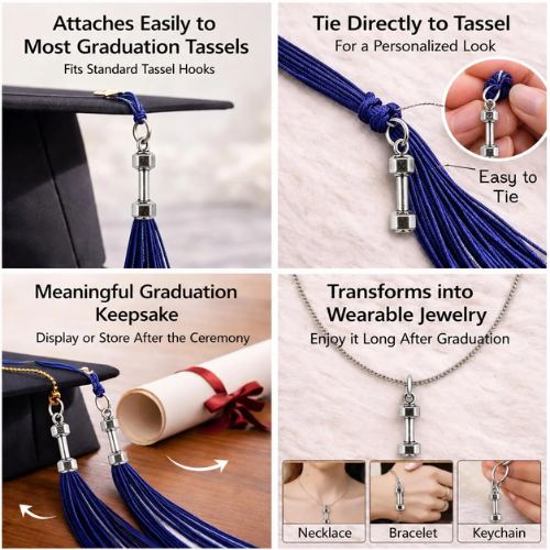 Weightlifting Tassel Charm