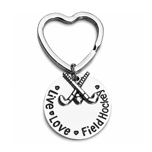 Live Love Field Hockey Keychain