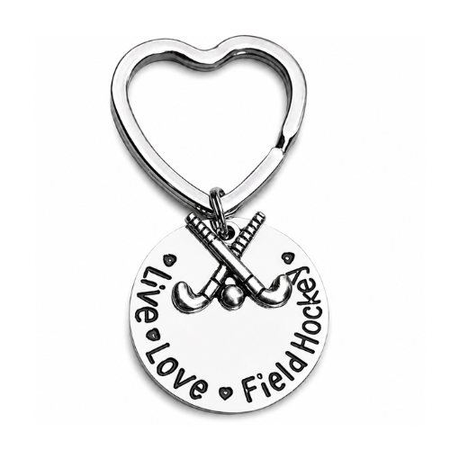 Live Love Field Hockey Keychain