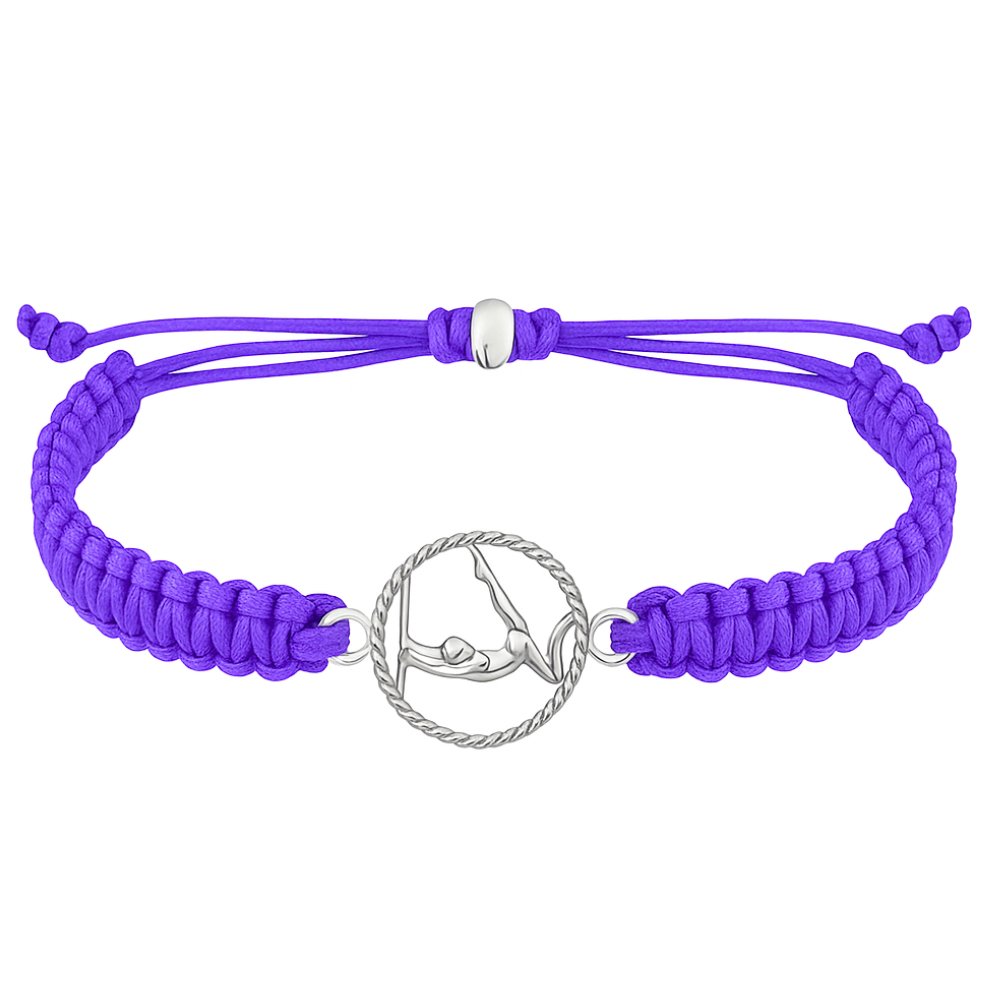Gymnastics Adjustable Rope Bracelet - Pick Color