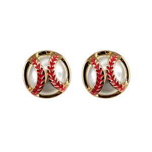 Baseball Pearl Earrings