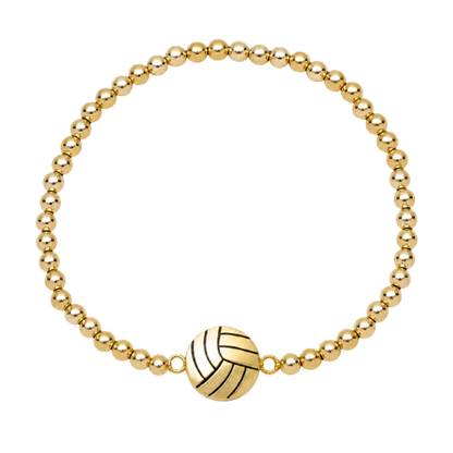 Sports 14k Gold Beaded Bracelets