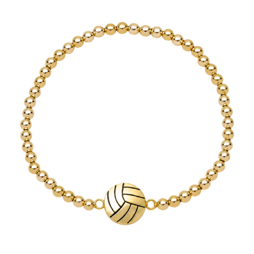 Sports 14k Gold Beaded Bracelets