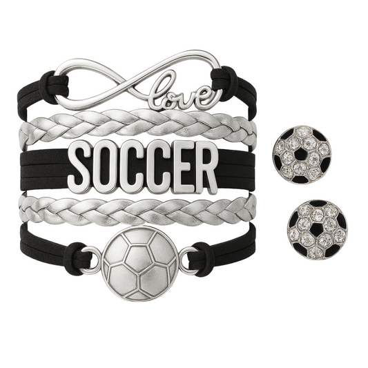 Girls Soccer Jewelry Set