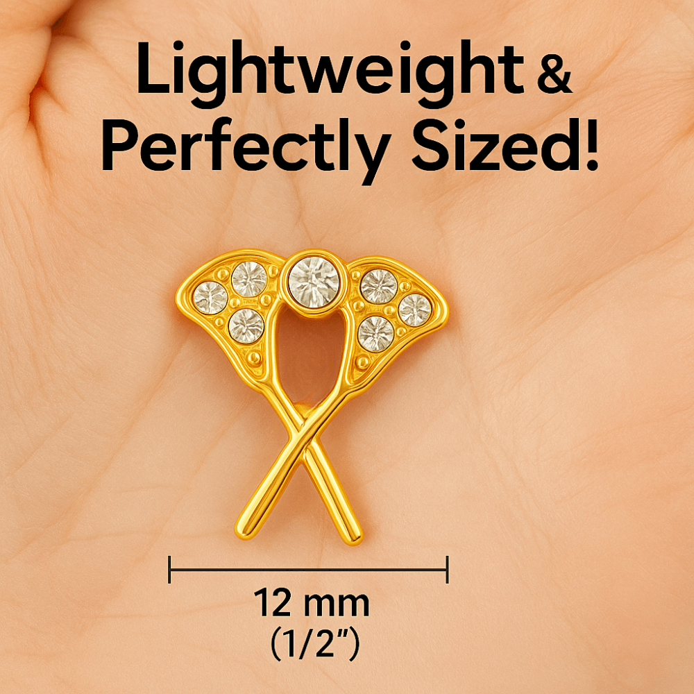 Girls Lacrosse Cz Stick Stud Earrings