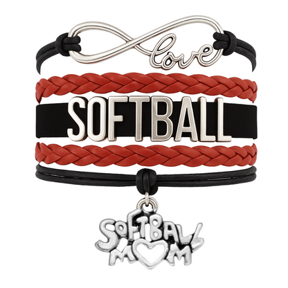 Softball Mom Bracelet - Pick Color