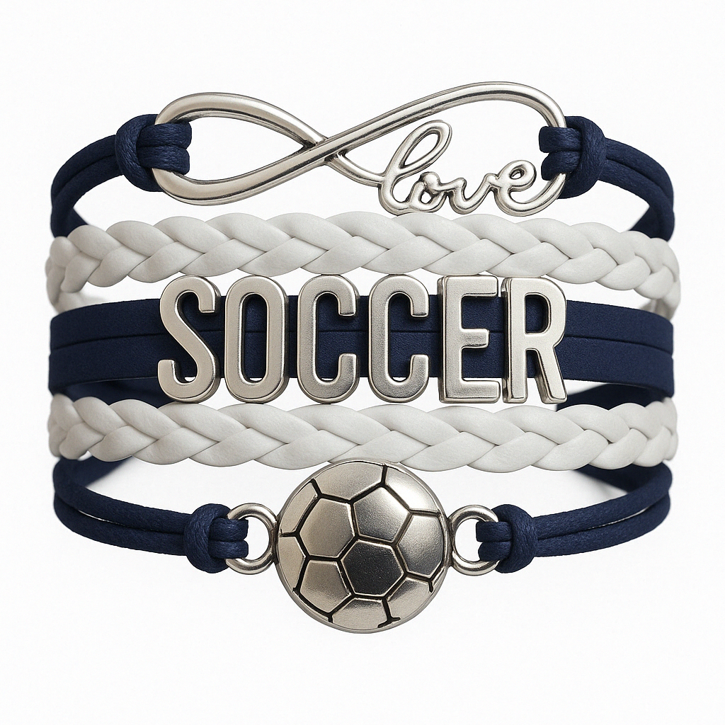 Girls Soccer Bracelet - 12 Team Colors