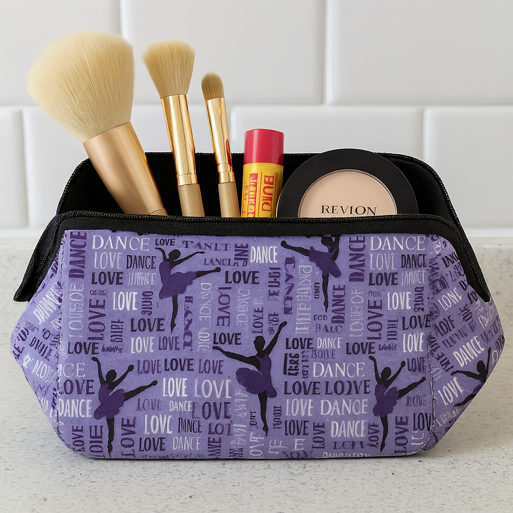 Dance Purple Cosmetic Bag