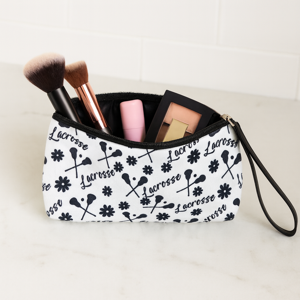 Lacrosse Black Wristlet Pouch Purse