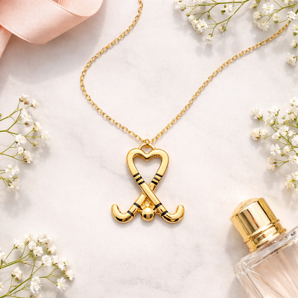Play With Heart Field Hockey Necklace