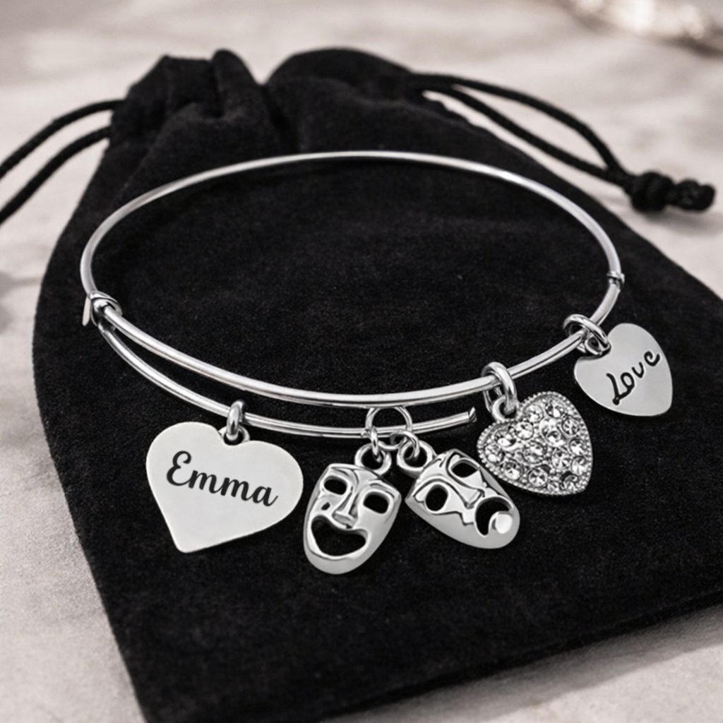 Personalized Engraved Drama Bangle Bracelet