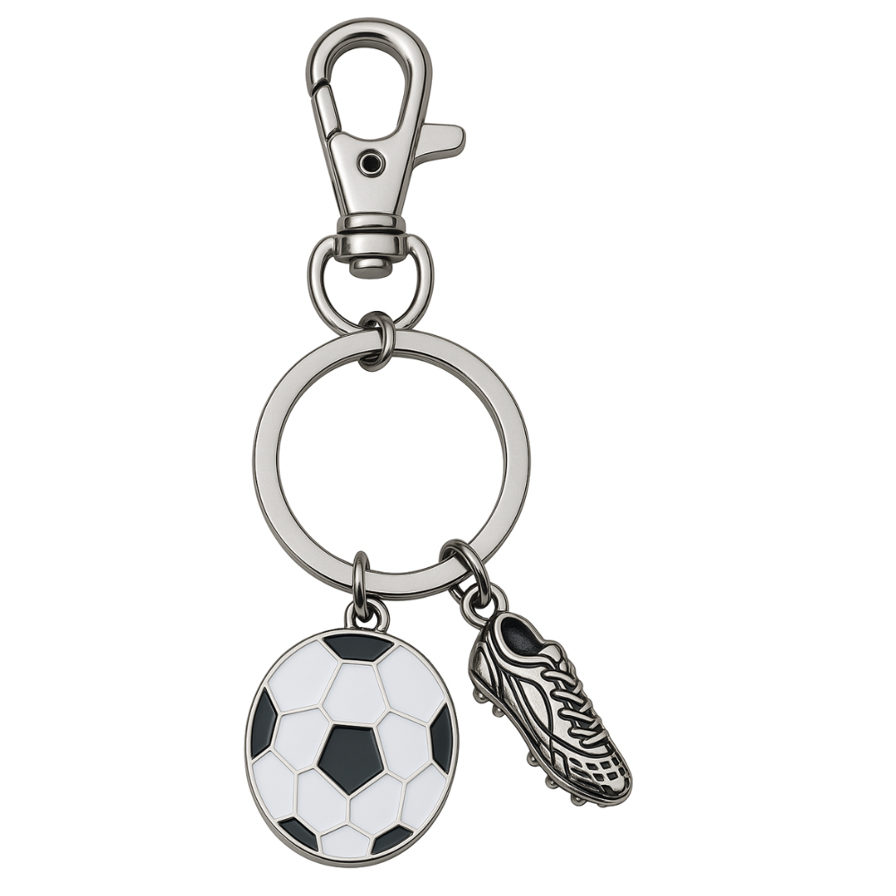 Soccer Ball & Cleat Keychain