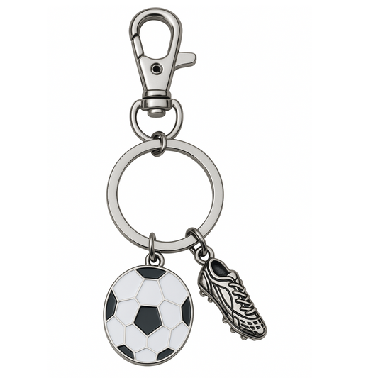 Soccer Ball & Cleat Keychain