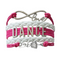 4-6 Inches / Pink/White