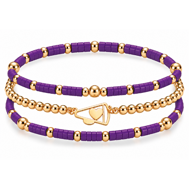 Cheer Megaphone Bracelet Stack
